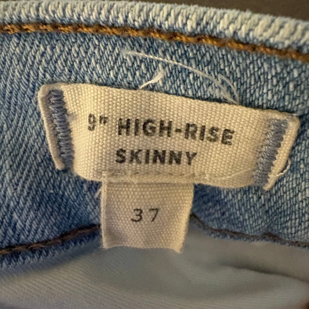 🎭 3/$20 Madewell High Rise Skinny Jeans 9” Light Wash Blue Womens 22W Plus Size - Picture 5 of 8